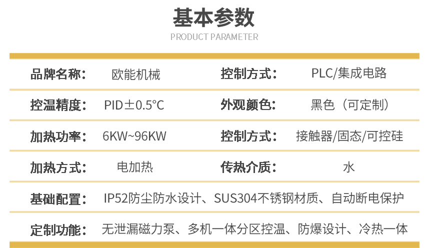 運水式模溫機參數